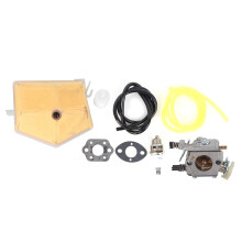 Kit de carburador de reposição para motosserras Husqvarna, carburador com filtro de ar, vela de ignição, junta, mangueira de combustível e