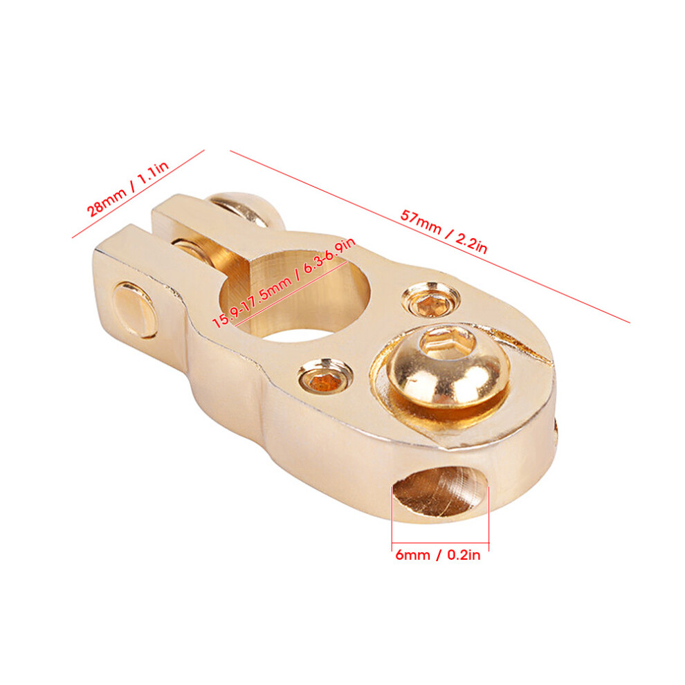 Universal Brass Battery Terminal 15.9Â17.5Mm For Car Truck Battery Poles 9371379734577