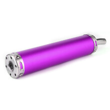 Stainless Steel Exhaust Muffler 20mm 0.8in for 2 Stroke Motorcycle Purple