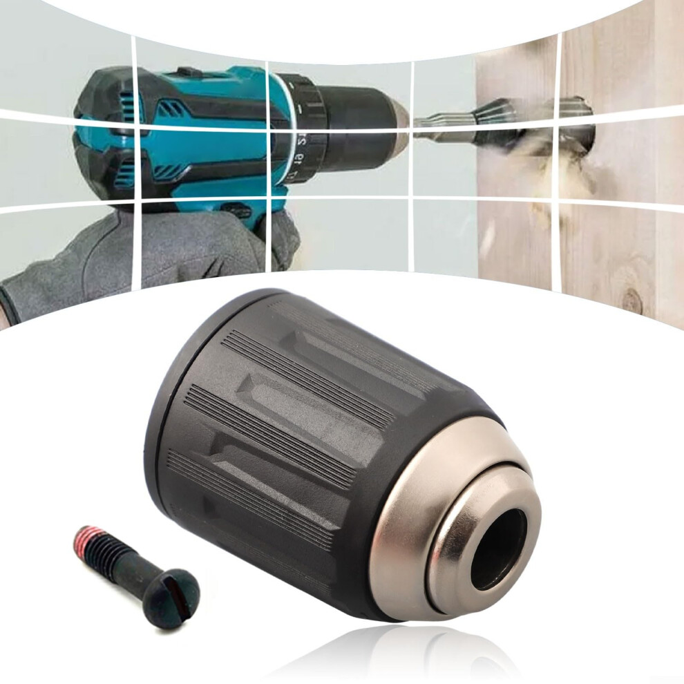 Keyless Drill Chuck For Makita Dhp484 Ddf484 1/2 Inch Replacement With Screw And Wide Compatibility 9199774753944