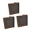 3Pc Multifunctional Carbon Fiber Cloth For-Orange red edge 1