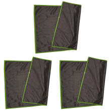 3 Stuks Professionele Koolstofvezel Reinigingsdoekje-Groene kant