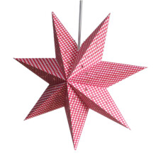 Einfach zusammenzubauende Papiersternlaterne mit Faltmechanismus, robuste und langlebige, hohle Stern-Hängedekoration für Weihnachten und besondere