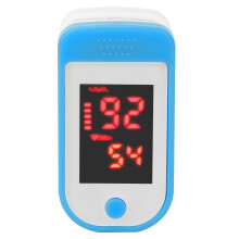 Bloedzuurstofmeter, vingertop-pulsoximeter, eenvoudig in gebruik, nauwkeurig en betrouwbaar, helder OLED-display, compact, inclusief accessoires voor