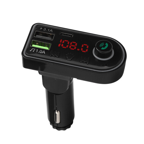 Καινοτόμος πομπός FM Bluetooth αυτοκινήτου, εύκαμπτος λαιμός Gooseneck οθόνης, ασύρματος 1