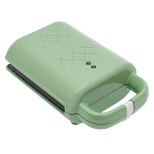 Sandwich Maker and Panini Press Grill, 600W Fast Heating, Nonstick Plates, Compact, Green