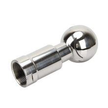 Stainless Steel CIP Spray Ball 1 Inch BSP Threaded 360 Rotating Tank Cleaning SS304 Water Saving