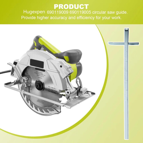 Circular Saw Guide Rail with Precision Cutting and Quick Width Adjustment for Ryobi CSB143LZK CSB144LZ 2