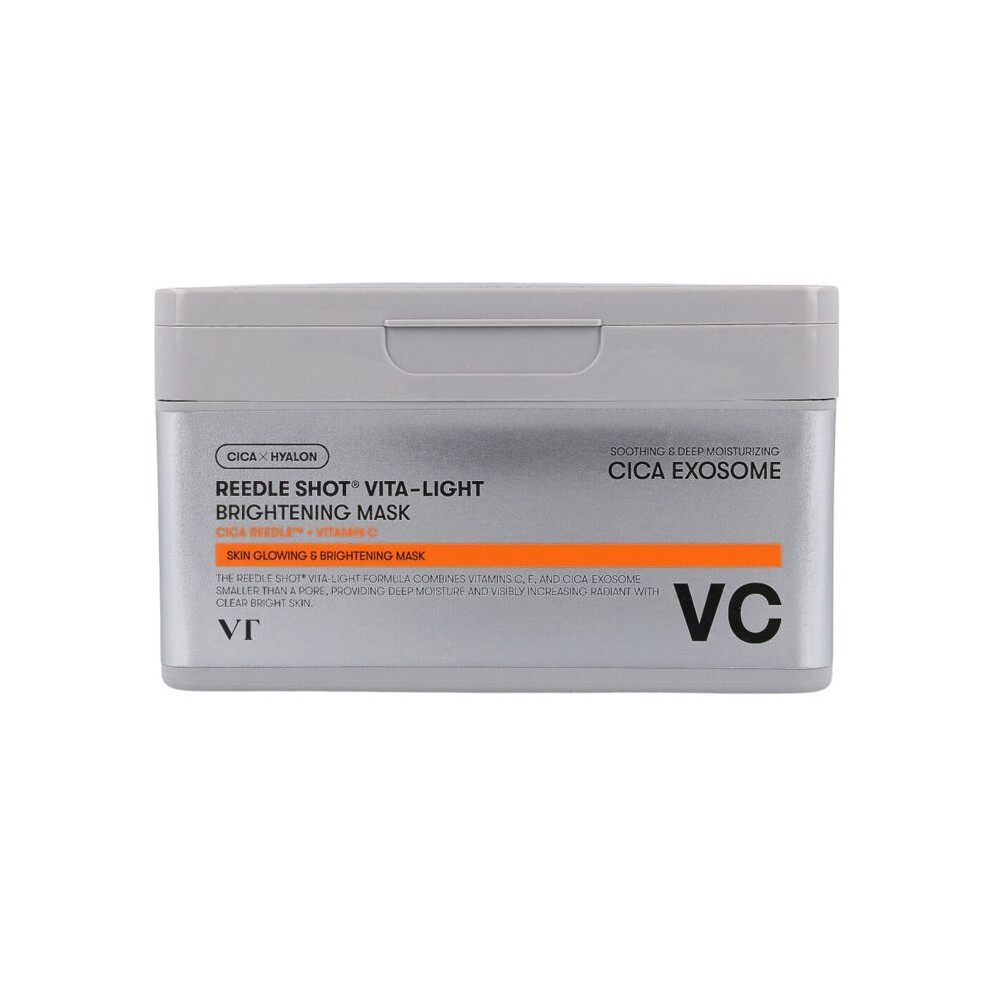Vt Cosmetics Face Mask - Reedle Shot Vita-Light - 30 Pieces - Brightening - Alcohol-Free