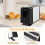 2 Slice Toaster with Extra Wide Slots, 6 Browning Levels, Defrost Function, Compact for Dorm 4