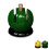 Shaped Kitchen Knife Sharpener with Secure Suction Cup Base, Hands Dual Grinding, Green 1
