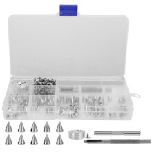 Zinklegering spikes voor leerbewerking, aanpasbare punkspikes voor doe-het-zelf accessoires