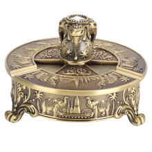 Porta incenso per profumare la casa, purificatore d'aria, atmosfera rilassante, porta incenso vintage a forma di cervo, pezzo decorativo retrò per
