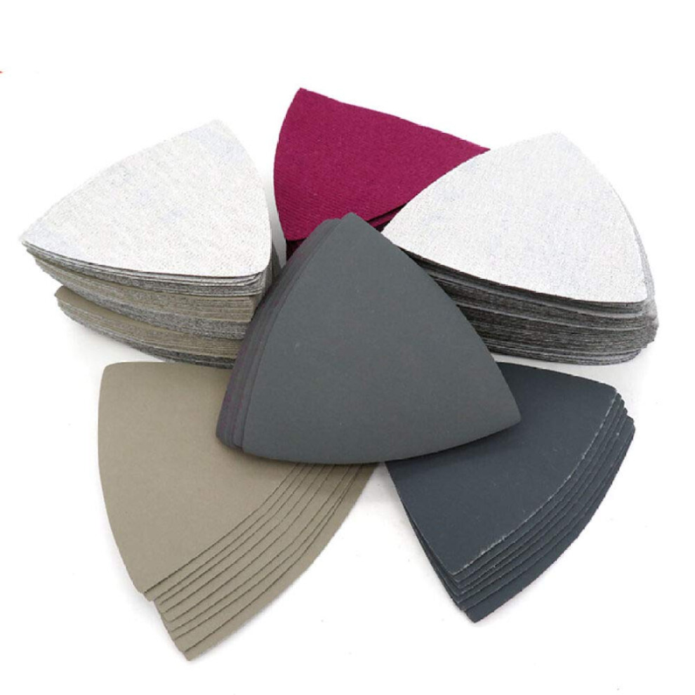 Silicon Carbide Sandpaper 600 Grit Triangle Pads Wet Dry For Wood Metal Plastic Polishing 30Pcs 9199774756563