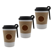 Light weight Reusable Dog Waste Bag Dispenser Coffee Cup-Black