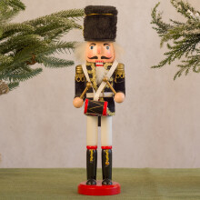 Bază robustă din lemn, decor festiv de Crăciun de colecție, decor de Crăciun din lemn tip spărgător de nuci cu tradiție atemporală, design