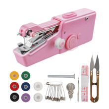 Handheld Mini Sewing Machine for DIY, Quick Sewing Handheld Sewing Machine with Tool Set, Portable Design Lightweight Machine for Home Use and Travel,