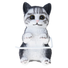 Feline Inspireds Bathroom Tissue Roll Organizers Wall Mounted-G