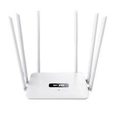 Roteador WiFi de 6 Antenas Roteador Sem Fio 2.4G 300Mbps AP/Modo de Discagem Repetidor Wifi 6 Antenas de Alto Ganho para Empresa (Plugue Dos EUA)