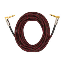 Instrument Cable For Electric Guitar, Bass Amplifier Cable Gold-Plated Connectors High Purity OFC Core Guitar Cable Flexible Cable Low Noise Braided T