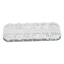 Set de brelocuri pentru unghii DIY, Elegant 3D Nail Art, arcuri și pietre pentru decorațiuni pentru manichiură, ușor de utilizat, cu carcasă