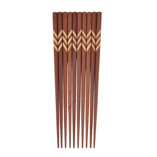 Ξύλινα Chopsticks Ιαπωνικού Τύπου, Επαναχρησιμοποιήσιμα & Ανθεκτικά Σετ Chopsticks, 2
