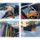 3Pc Multifunctional Carbon Fiber Cloth For-Orange red edge 3