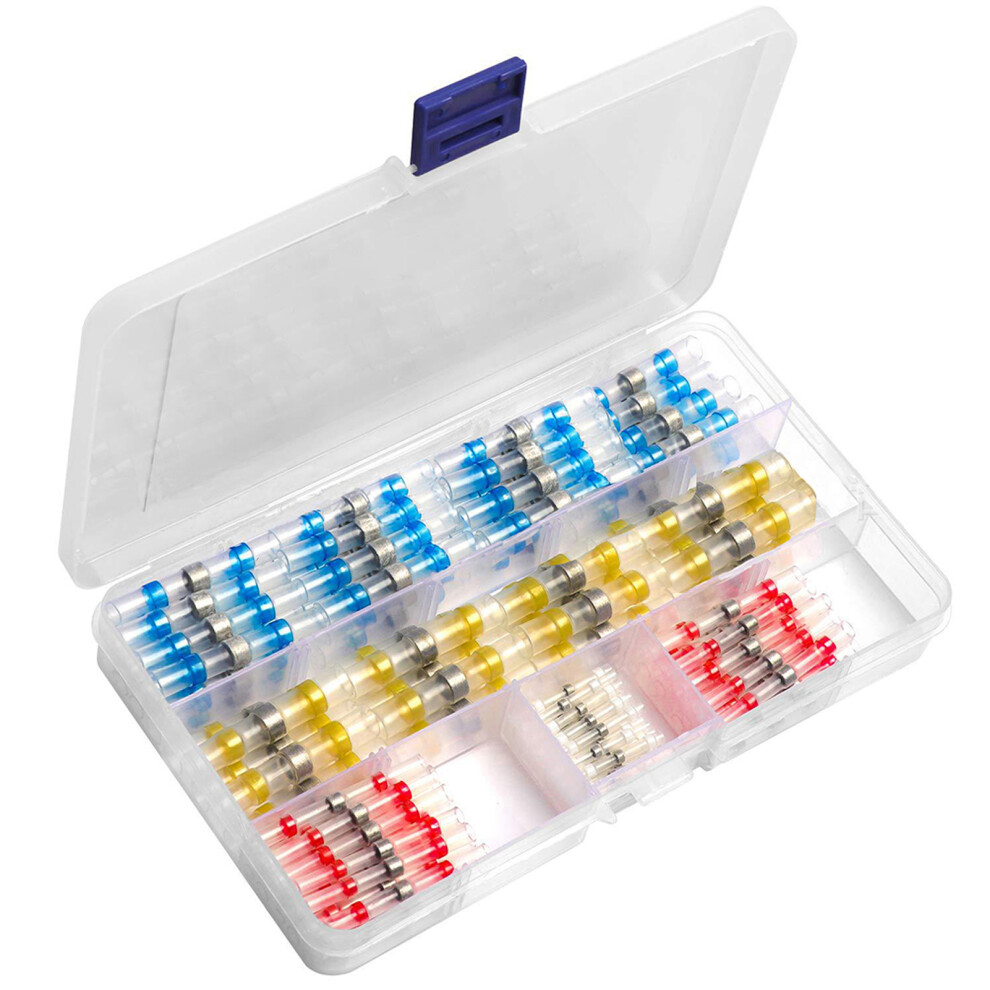 120Pcs Waterproof Heat Shrink Tube Assorted Wire Connectors, 2:1 Ratio 7891379740153