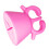 Anillo recolector de recortes de deshierbe, silicona rosa 7