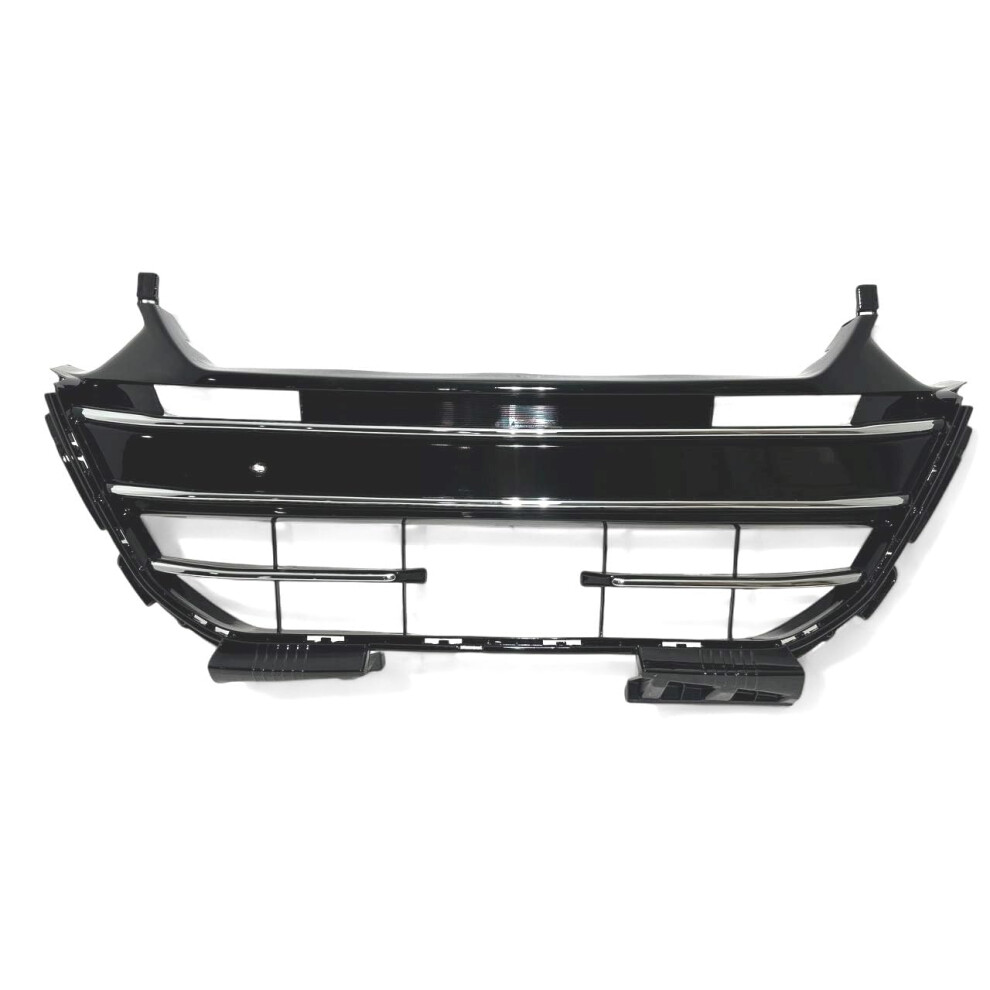 Front Bumper Upper Grille Gloss Oem Fit Corrosion Resistant For 20212022 Honda Accord Black 9094768990490