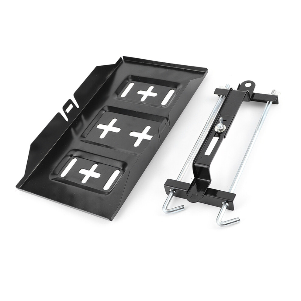 27Cm Universal Battery Holder Tray With Hold Down Clamp Bracket Kit 4621379742153