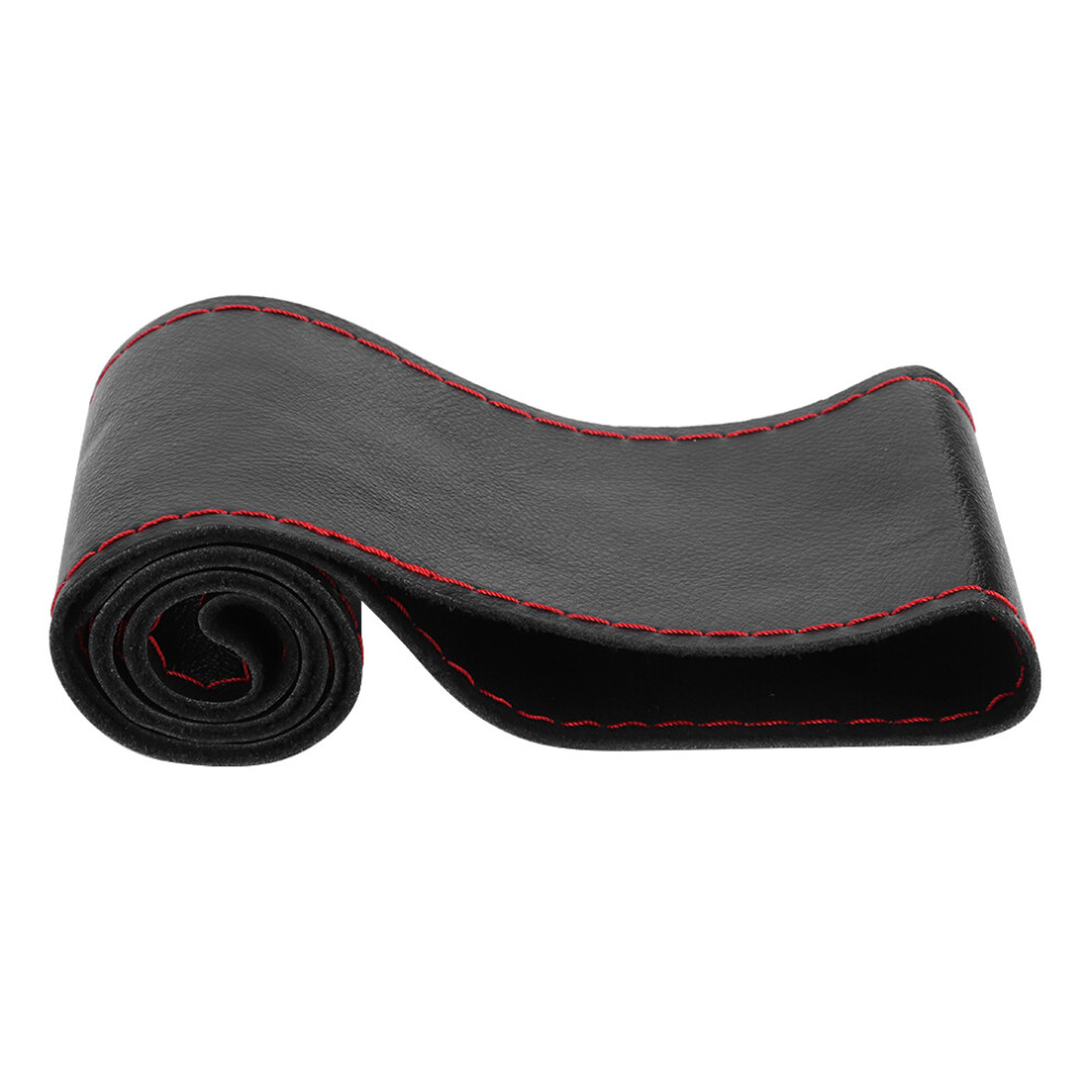 Leather Car Steering Wheel Cover Needle Thread Kit Hand Sewing Diy Black/Red 8771379742137