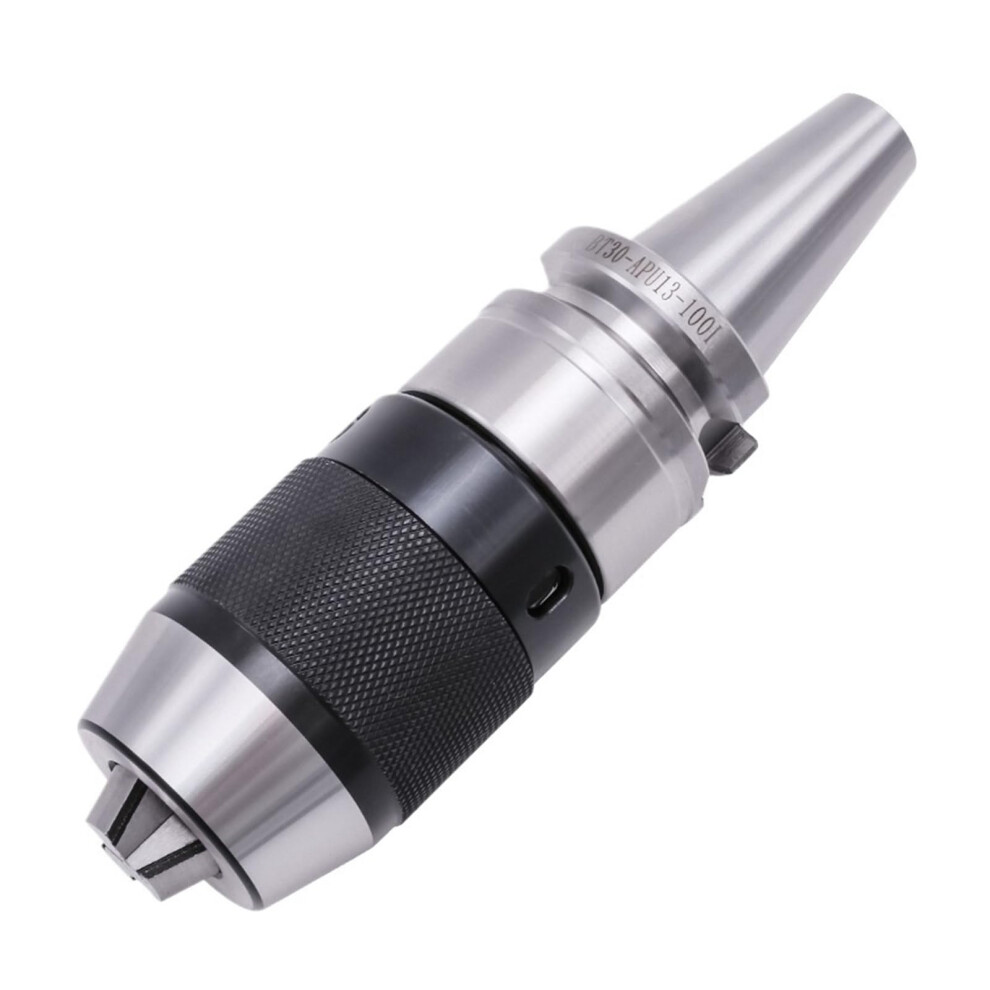 Bt40 Cnc Drill Chuck Tool Holder Apu16 Selftightening Hardened 3Jaw For Fast Bit Changes 9187378978610