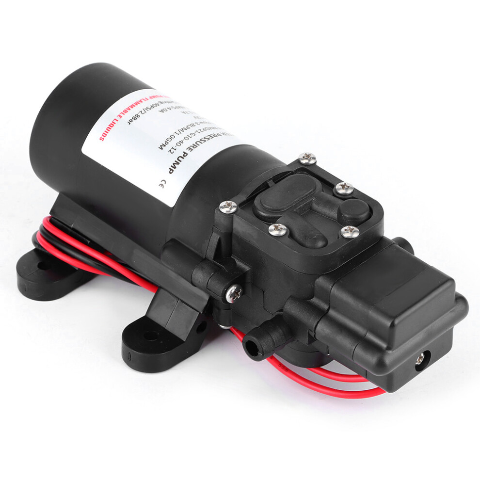 12V Dc Diaphragm Pump 1.0 Gpm 40 Psi 3/8In Barb Car Rv 7621379742464