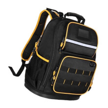 Waterproof Heavy Duty Tool Backpack 1680D Oxford Fabric MultiPocket Bag for Professional Electricians