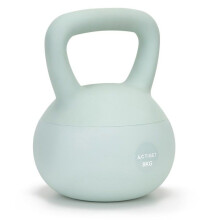 Kettlebell - SPRINGOS - 8 kg - Flexível - Ergonômico - Turquesa