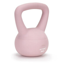 Zachte kettlebell 2 kg - ACTIGET - Lichtroze - Ergonomisch - Veilig - Ideaal voor vrouwen