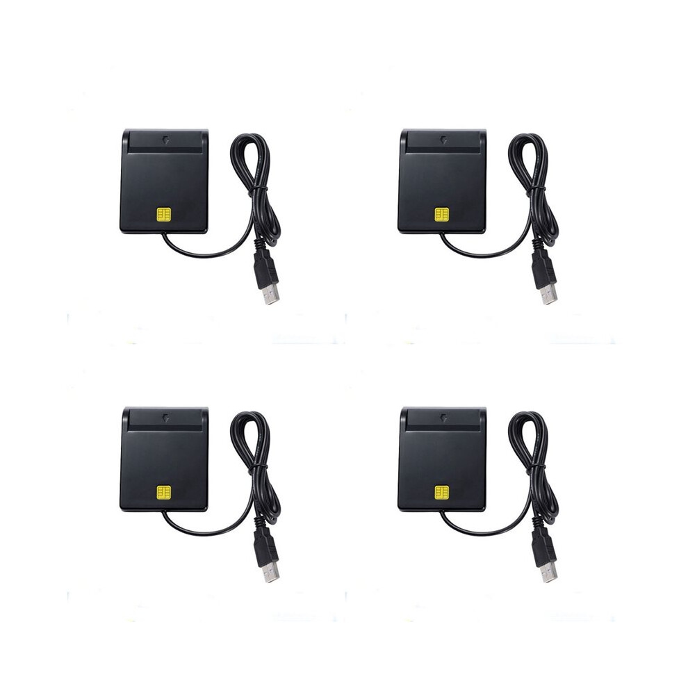 4X Usb Card Reader For Bank Card Ic/Id Emv Card Reader For Windows 7 8 10 For Linux Os Usb-Ccid Iso 7816 6031449950049