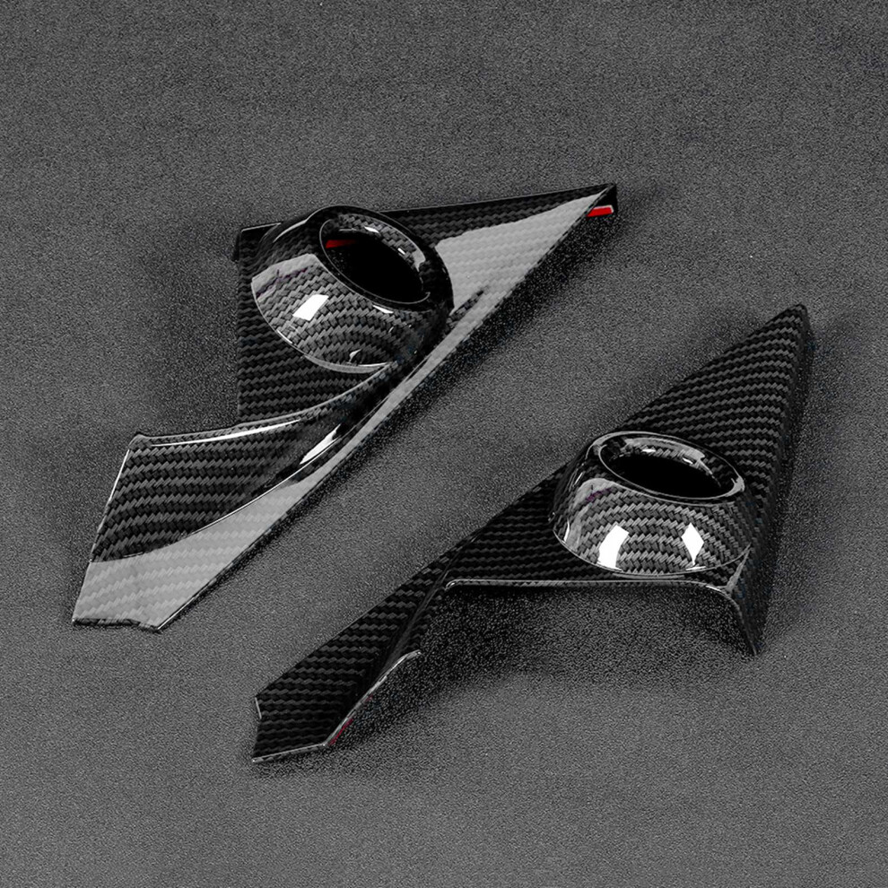 2Pcs Carbon Fiber Style A-Pillar Speaker Covers For Honda Civic 10Th 16-19 8441379743426