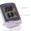 Grote LCD's tonen digitale thermometers Hygrometer Realtime 5