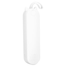 Mini ventilador portátil recarregável via USB, 3 em 1: ventilador pessoal com lanterna e bateria externa, ventilador dobrável para viagens,