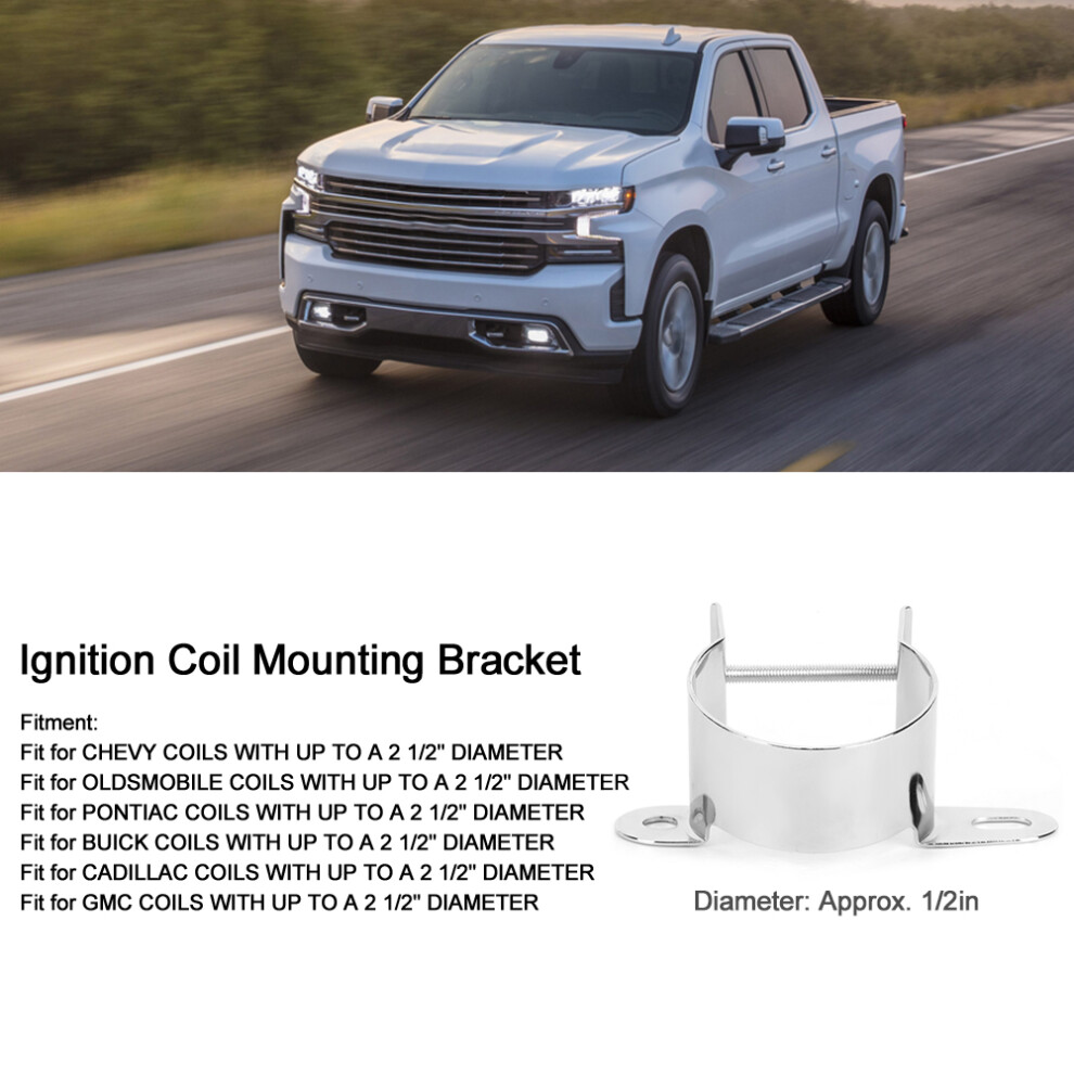 Corrosion-Resistant Ignition Coil Bracket For Gm Chevy 2.5In Diameter 8421379743725