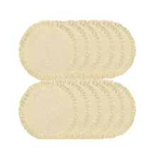 Placemats Set of 12 Washable Heat Resistant Woven Non Slip Dining Table Mats for Kitchen and Parties