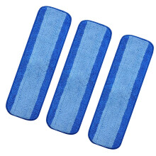 Set van 3 microvezelreinigingspads voor dweil 18 inch wasbare