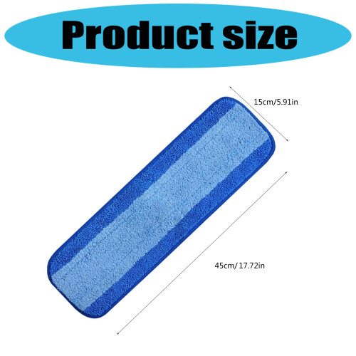 3Pack Microfiber Mop Refills for Mop 18inch Washable and 2