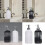 Modern Striped Soap Dispenser 500ml Soap Dispenser with-Black 3