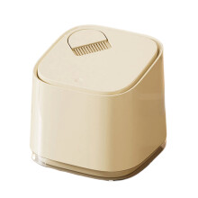 Desk Waste Bin Press to Open Lid Easy to Clean for Offices-A