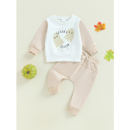 (6-12 Months, White) Σετ φθινοπωρινών ρούχων νήπια αγόρια 2