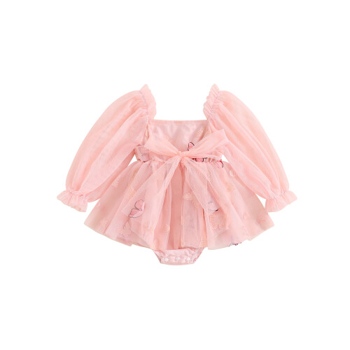 (3-6 Months, Pink) Combinaison robe en et tout-petit