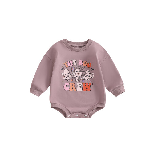 (12-18 Months, Purple) Μωρό Φούτερ Romper για Νεογέννητο